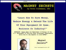 Tablet Screenshot of magnetsecrets.com